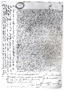 The written dispatches of Sir Francis Drake from Cadiz, 1587 by English School